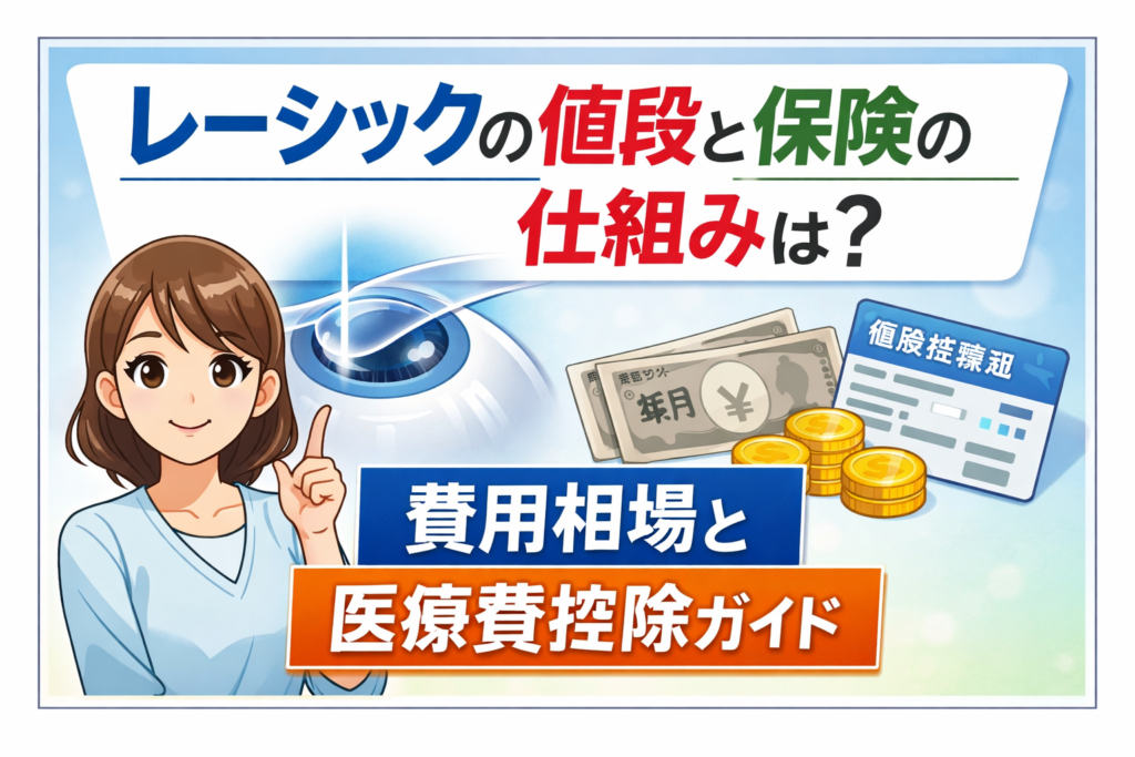レーシックの値段と保険の仕組みは？費用相場と医療費控除ガイド