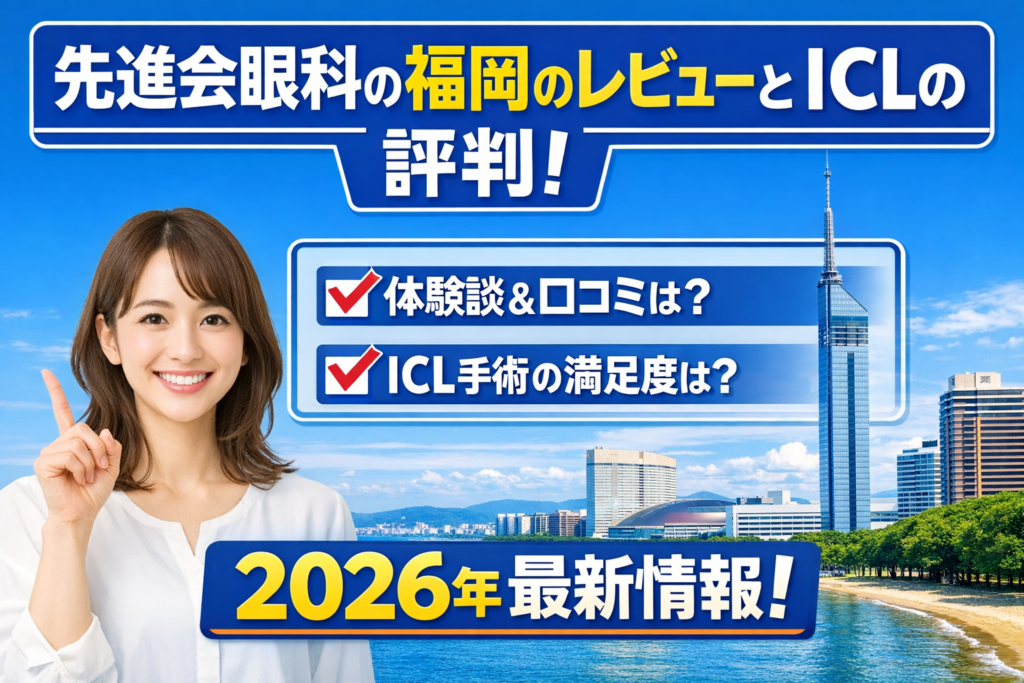 先進会眼科の福岡のレビューとICLの評判！2026年最新