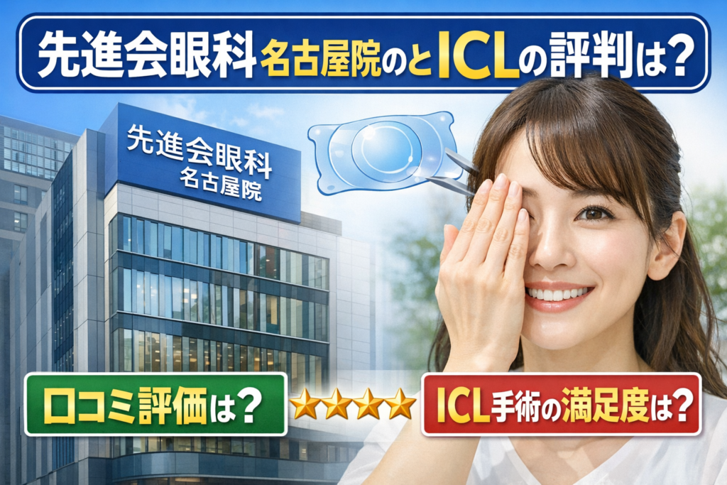 先進会眼科の名古屋院のレビューとＩＣＬの評判は？