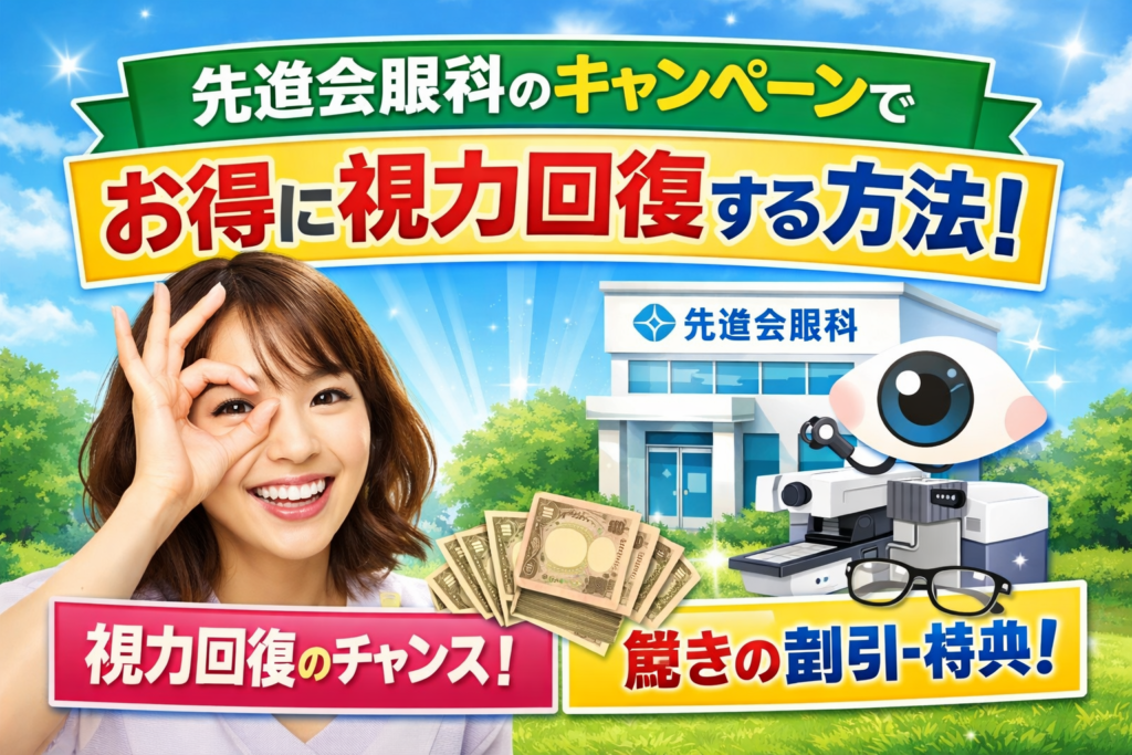 先進会眼科のキャンペーンでお得に視力回復する方法！