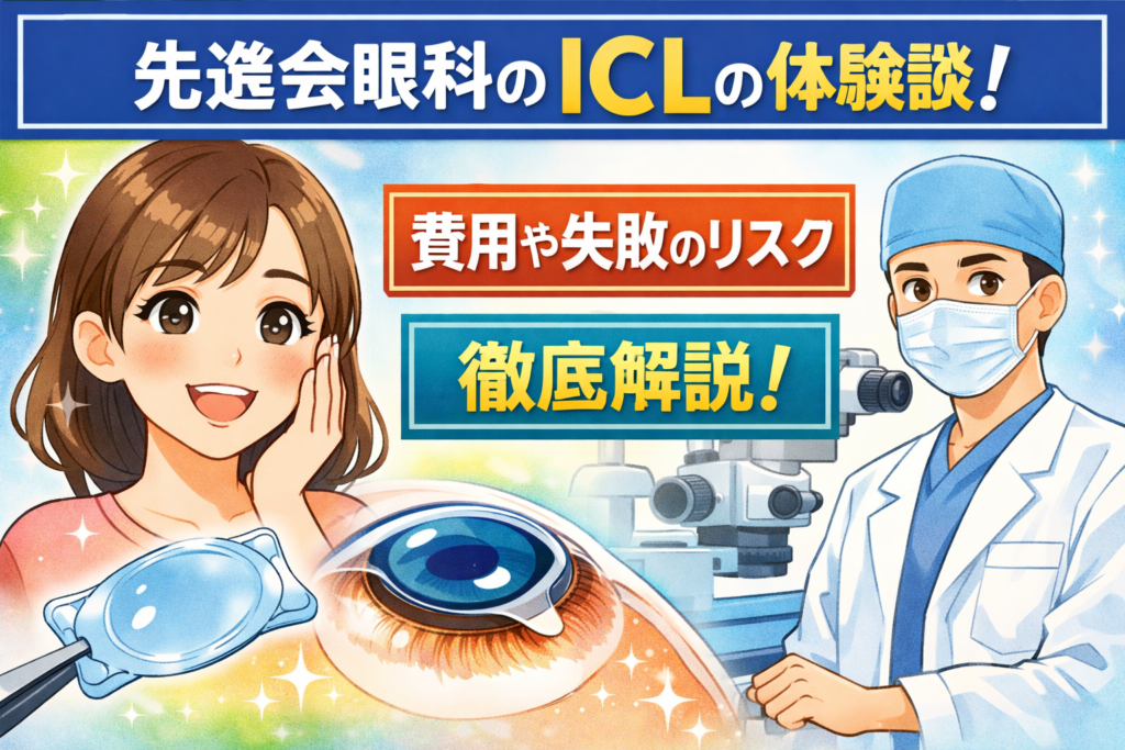 先進会眼科のICLの体験談!費用や失敗のリスク
