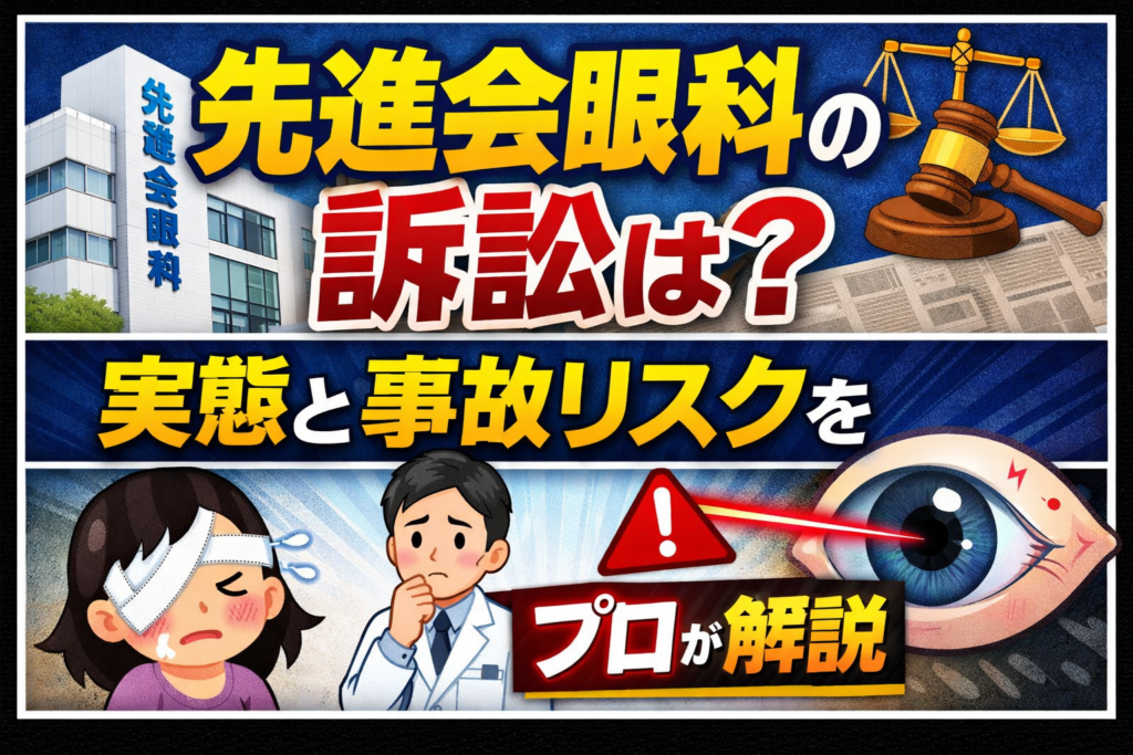 先進会眼科の訴訟は？実態と事故リスクをプロが解説
