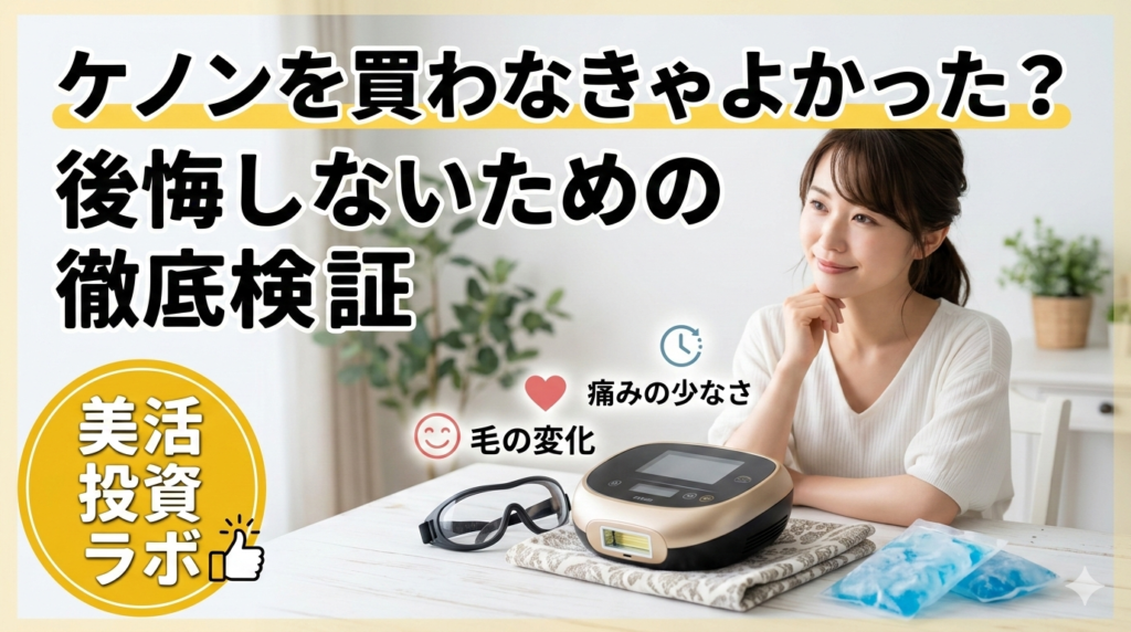 ケノンを買わなきゃよかった？後悔しないための徹底検証