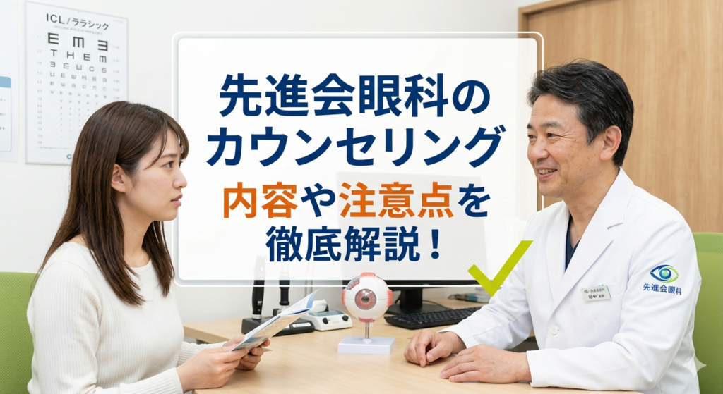 先進会眼科のカウンセリングの内容や注意点を解説！