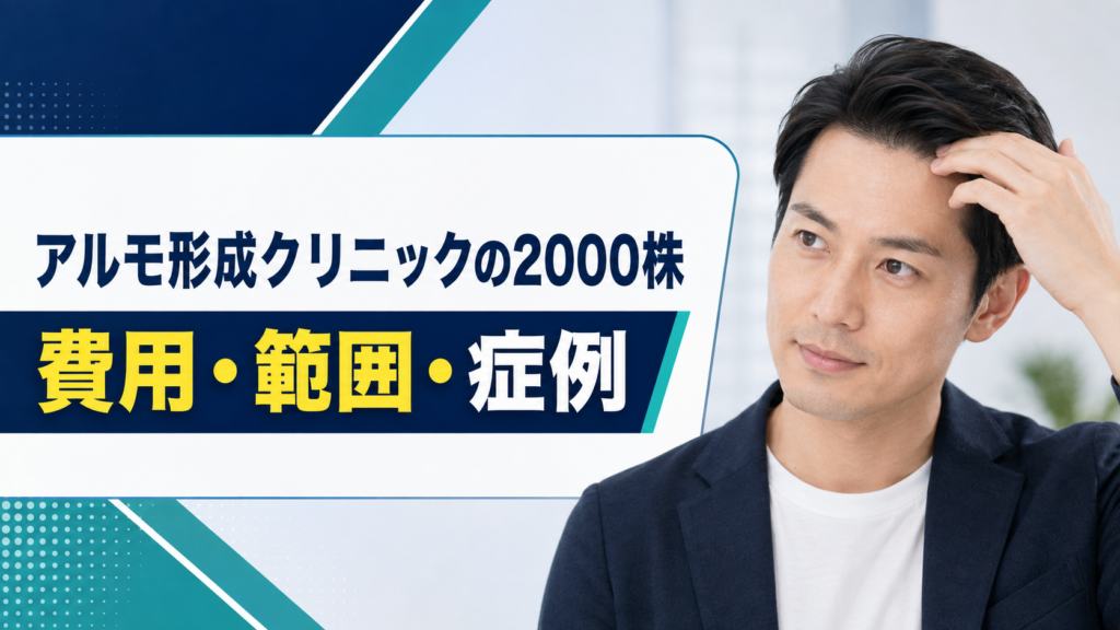 アルモ形成クリニックの2000株｜費用・範囲・症例
