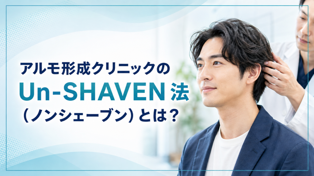 アルモ形成クリニックのUn-SHAVEN 法(ノンシェーブン)とは?