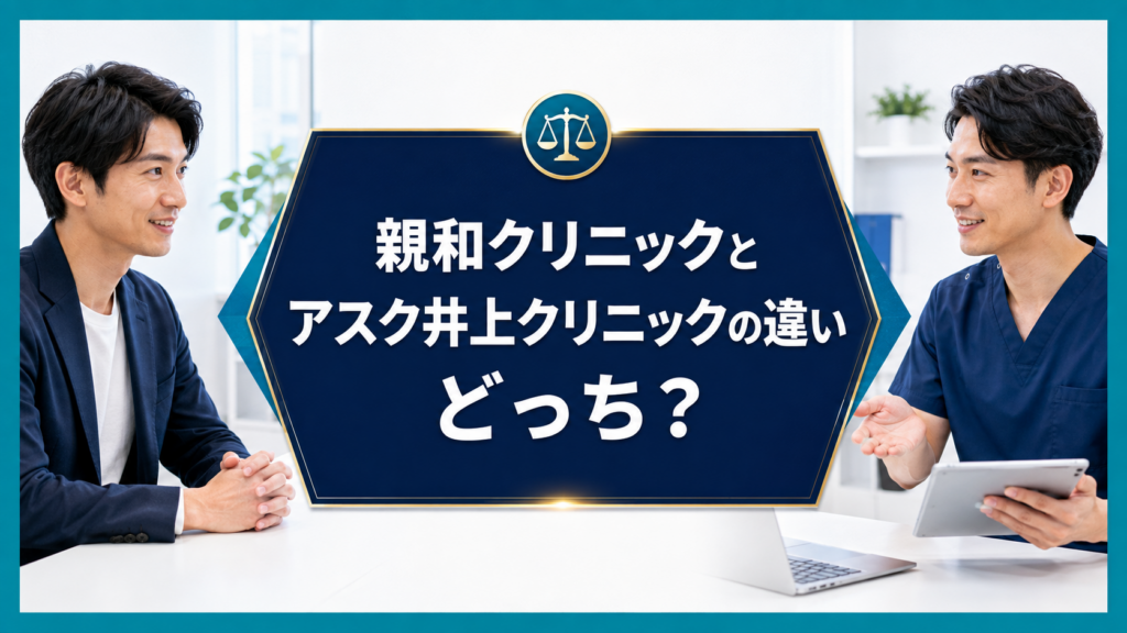 親和クリニックとアスク井上クリニックの違い｜どっち？