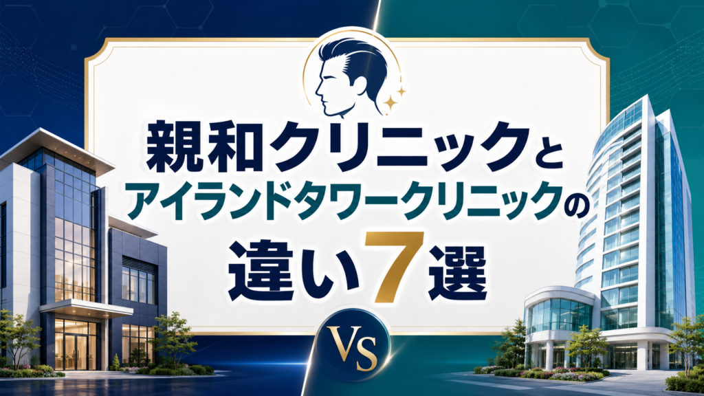 親和クリニックとアイランドタワークリニックの違い7選