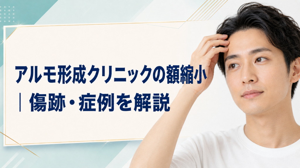 アルモ形成クリニックの額縮小｜傷跡・症例を解説