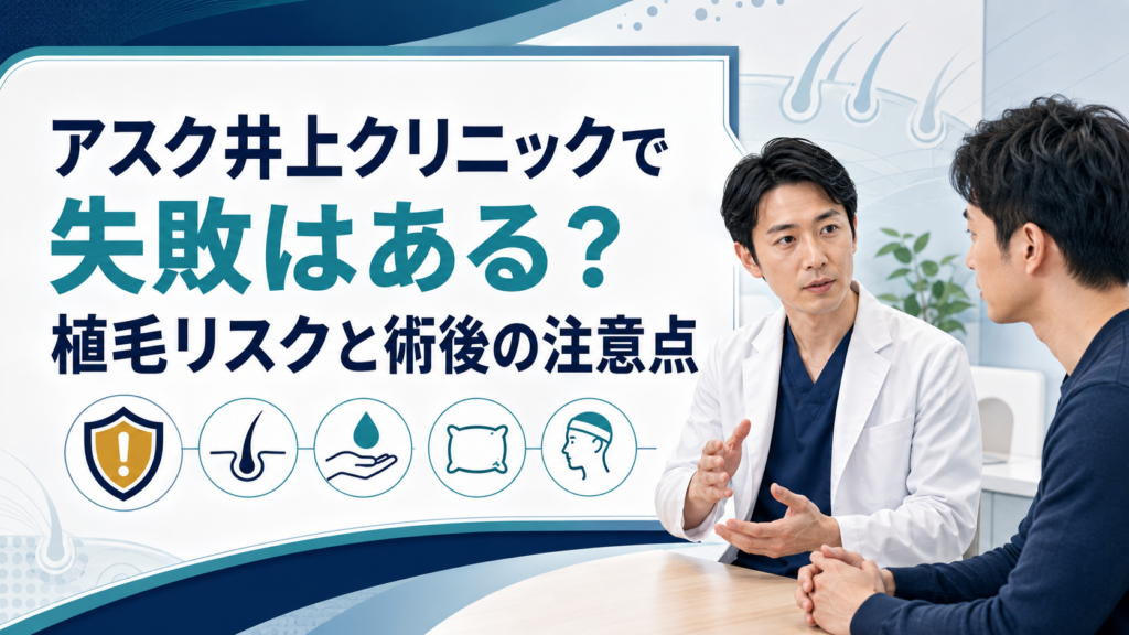 アスク井上クリニックで失敗はある？植毛リスクと術後の注意点