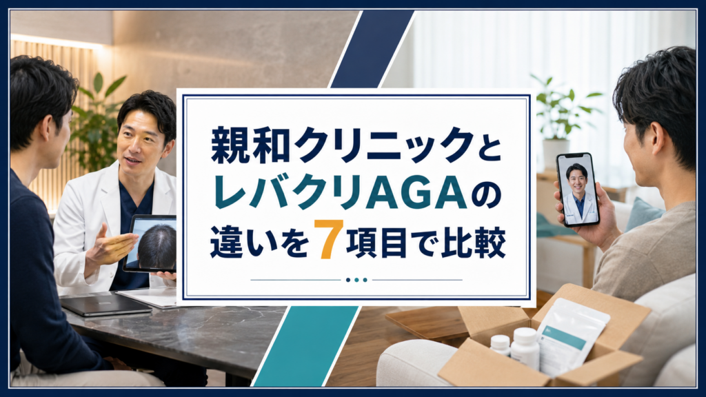 親和クリニックとレバクリAGAの違いを7項目で比較